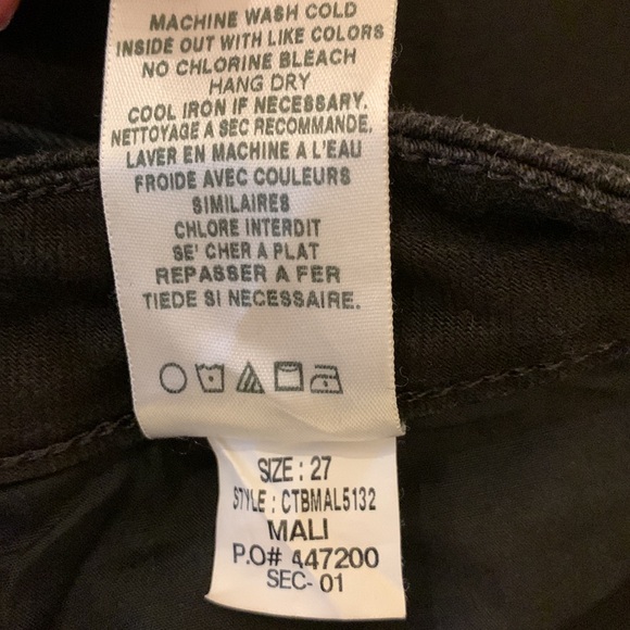 Joe’s Jeans Women’s Mali Black Tuxedo Stripe Skinny Jeans - Size 27 - Picture 7 of 9